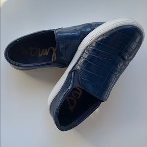 Navy Blue Slip On Shoes